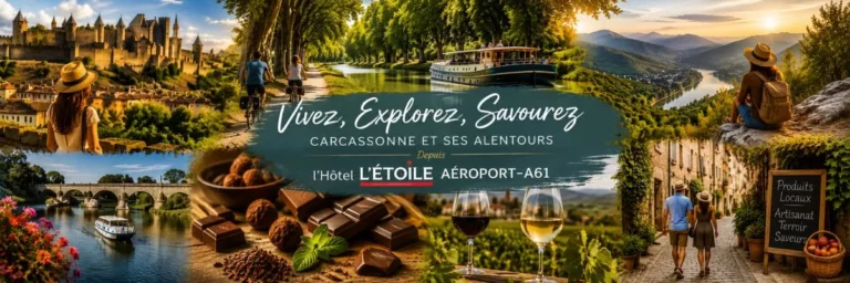 Carcassonne et ses alentours Depuis l'Hôtel L'Étoile Aéroport–A61